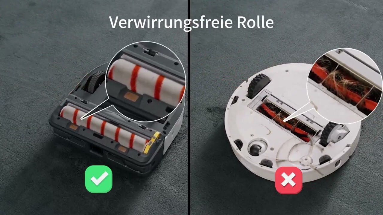 UBPet V10 Roboterstaubsauger gegen Tierhaar