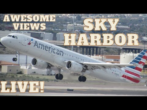 ????LIVE Plane Spotting Phoenix Sky Harbor Airport (PHX) | LIVE Airport + ATC + Ramp Action