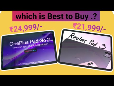 Realme Pad 3 vs Oneplus Pad Go 2 Which is Best 🚀🚀🔥🔥