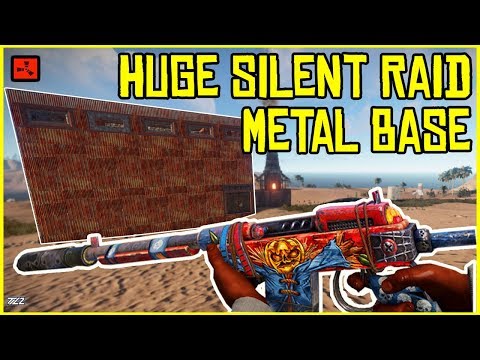 Silent RAIDING A Neighbour's HUGE METAL BASE! - RUST (Ep 5)