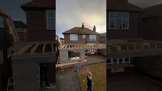 Flat roof #timberframe #flatroofspecialists #diy #carpenter #carpentry #joinery