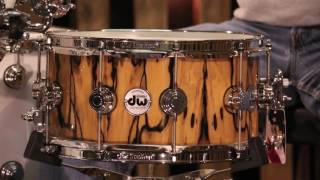 Video thumbnail for DW Collectors Exotic snare drum; Ivory Ebony over VLT Maple 6.5x14 by The Drum Shop - Portland, Maine