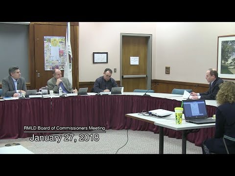 RMLD Board of Commissioners Meeting - January 27, 2018