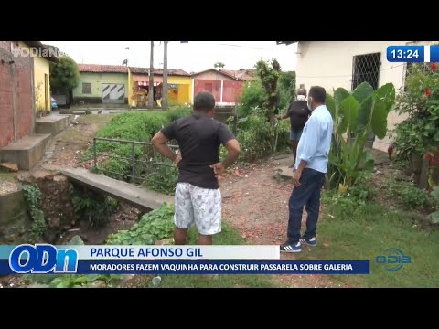 Moradores fazem vaquinha para construir passarela sobre galeria 07 03 2022
