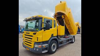 Scania P 230 B 4X2 Euro5 Day Cab - Haller S LF18m3 - Side Loader Garbag volquete | Imagen 4 - Autoline