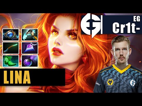 Lina Support | EG.Cr1t- | CR1T- GOD POS 4 LINA SUPER USEFUL BUILD EZ MMR | 7.31d Gameplay Highlights