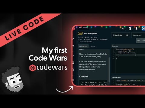 Live code: trying Codewars for the first time
