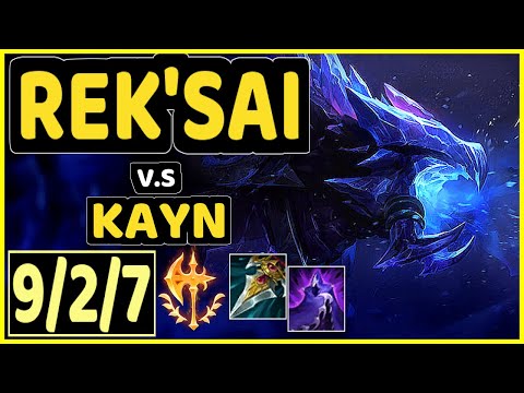 HARU (REK'SAI) vs KAYN - 9/2/7 KDA JUNGLE GAMEPLAY - KR Ranked GRANDMASTER