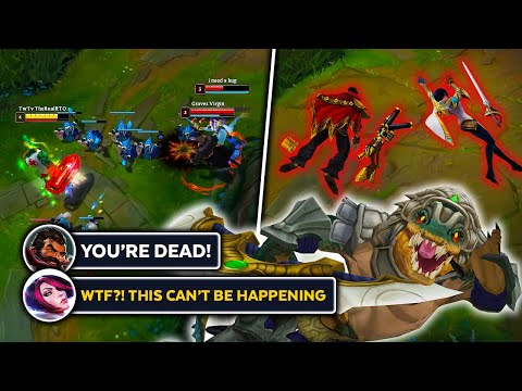 Jungle Graves Camping The Croc Early Game! (What Happened Made Enemy Fiora RAGE)