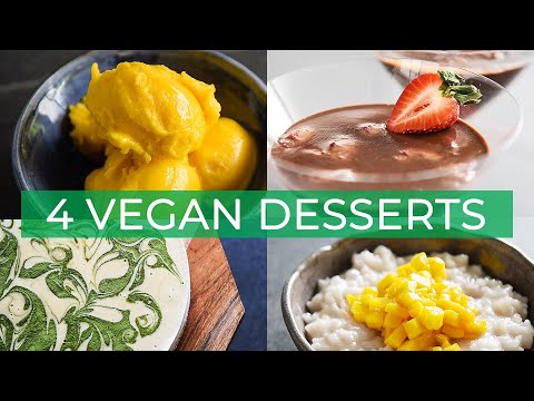 4 Vegan Dessert Recipes | EASY Summer Recipe Ideas!