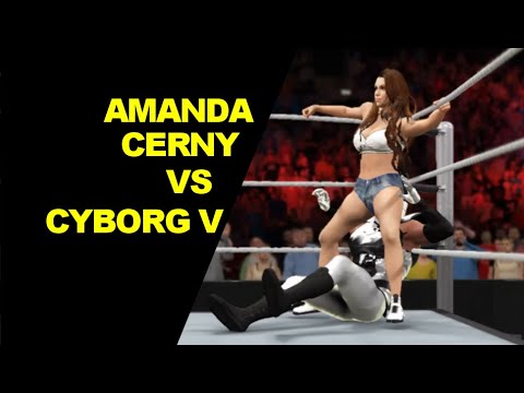 WWE 2K17 Amanda Cerny vs Cyborg V - Mixed Match