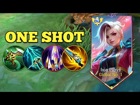 IXIA BEST FULL DAMAGE BUILD AND EMBLEM FOR 2026!🔥 (totally insane) | IXIA GAMEPLAY 2026 - MLBB