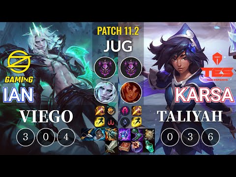 OZ Ian Viego vs TES Karsa Taliyah Jungle - KR Patch 11.2