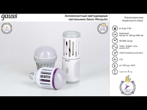 Миниатюра изображения товара Уничтожитель насекомых Gauss Mosquito GMQ03