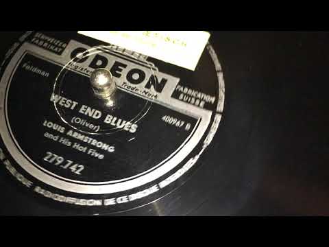 Louis Armstrong and his Hot Five - West End Blues - 78 RPM
