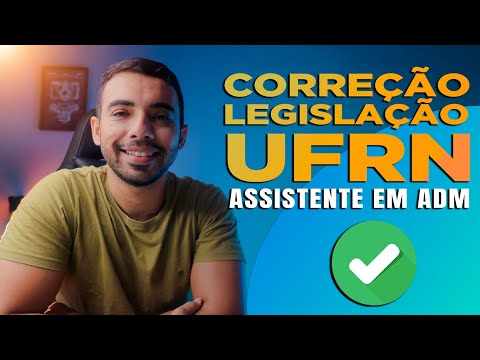 Correção da prova de Legislação - UFRN - nível D (COMPERVE)