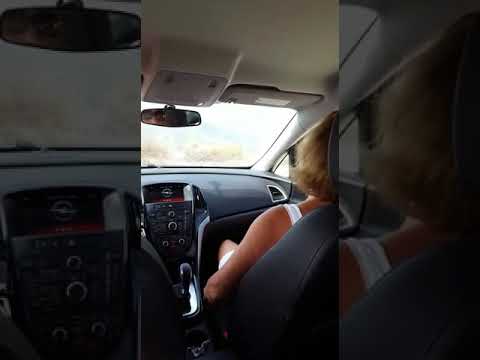 Scarey drive from villa in Los romanes