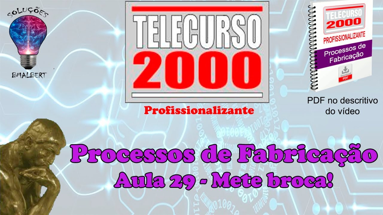 Telecurso 2000 - Processos de Fabricação - 29 Mete broca!