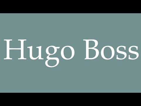 How to Pronounce ''Hugo Boss'' Correctly in French