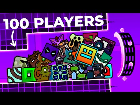 100 Players Race Geometry Dash For $100!