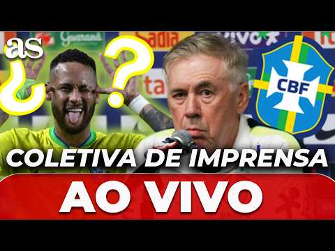 AO VIVO | ¿NEYMAR? CARLO ANCELOTTI com a LISTA para COPA DO MUNDO DE 2026 | Coletiva de imprensa
