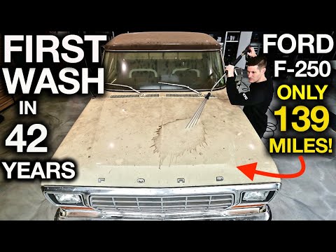 Thumbnail for First Wash in 42 Years! Ford F-250 Only 139 Original Miles. Barn Find. Insane Story by Car