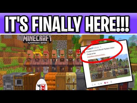 Minecraft PS4 Village and Pillage Update Out Now! 1.14 Features Part 2!
