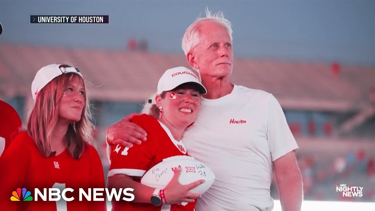 Video: Houston coach meets firefighter who donated stem cells saving his life