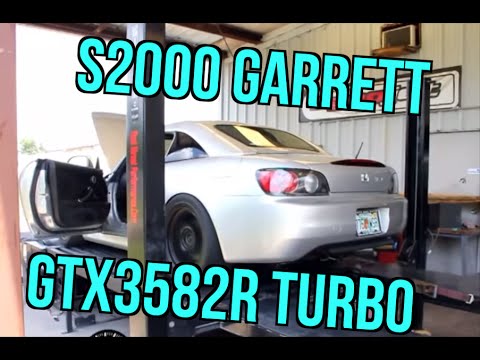 Real Street Performance S2000 Garrett GTX3582R Turbo Kit Pump Gas Dyno Video