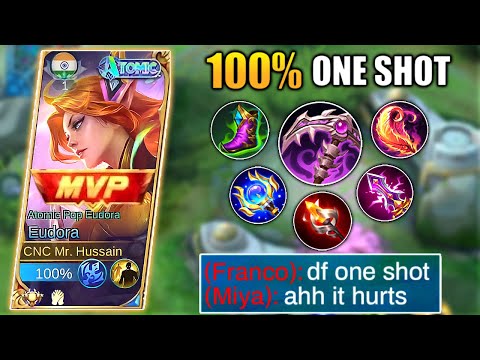 NEW EUDORA UNDERRATED TRUE DAMAGE WITH BURN BUILD IS SURPRISING BROKEN | Mlbb