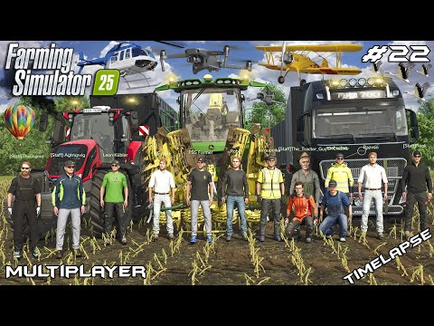 BIG SILAGE HARVEST WITH BIG TRAILERS | HORSCH AgroVation | Farming Simulator 25 Multiplayer | EP 22