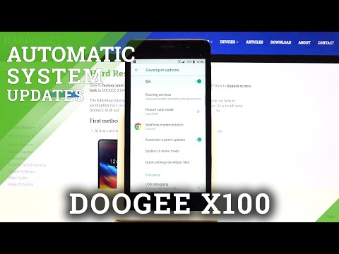 How to Activate Auto Updating the Doogee X100 – Download Newest System Version Automatically