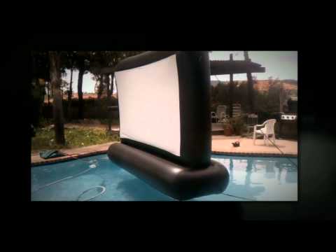 AquaScreen: Enjoy Open Air Cinema Outdoor Movies Under The Stars In Your Swimming Pool