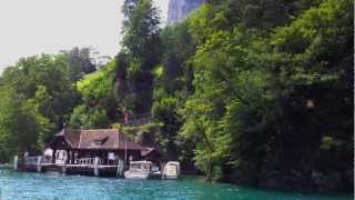 preview picture of video 'Lake Luzern Boat Ride: Beckenried to Rütli'