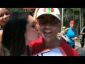 116th Boston Marathon Welleslsy Kiss Me 