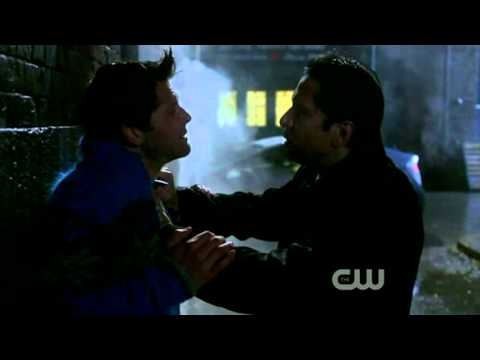 Misha Collins/Castiel cries like a girl and dies- Supernatural [HQ] Pt2