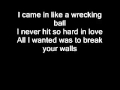Miley Cyrus Wrecking Ball Con letra original 