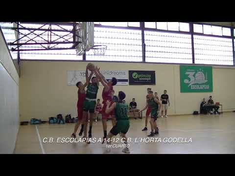 C.B. ESCOLAPIAS A 70-68 C.B. L´HORTA GODELLA