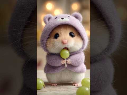 🍭 Gugu's First Lollipop! 🐹😮 So Sweet and Surprising!