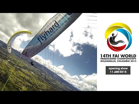 Acro show invitation for 14th FAI Paragliding World Championship: Roldanillo, Colombia