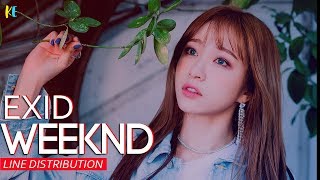 EXID (LE/HANI) - Weeknd line distribution