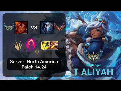 Taliyah Jungle vs Kindred - NA Challenger - Patch 14.24