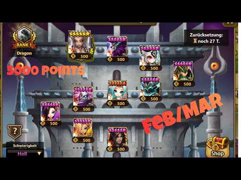TOA Hell 5000 Points February/March Summoners War