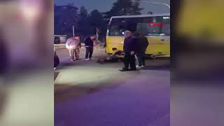 SİİRT’TE BELEDİYE OTOBÜSÜYLE ÇARPIŞAN MOTOSİKLETİN SÜRÜCÜSÜ ÖLDÜ, KARD