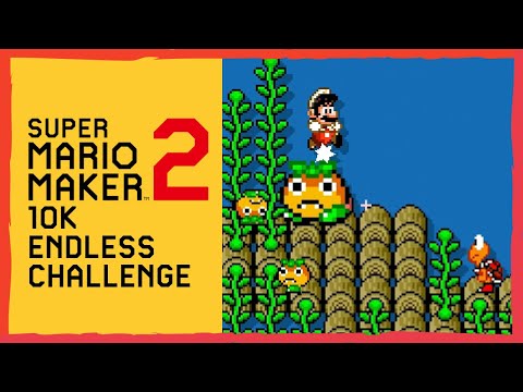 10K Endless Mode Challenge | Normal ⭐ Super Mario Maker 2 🍄 Level 129+ #015