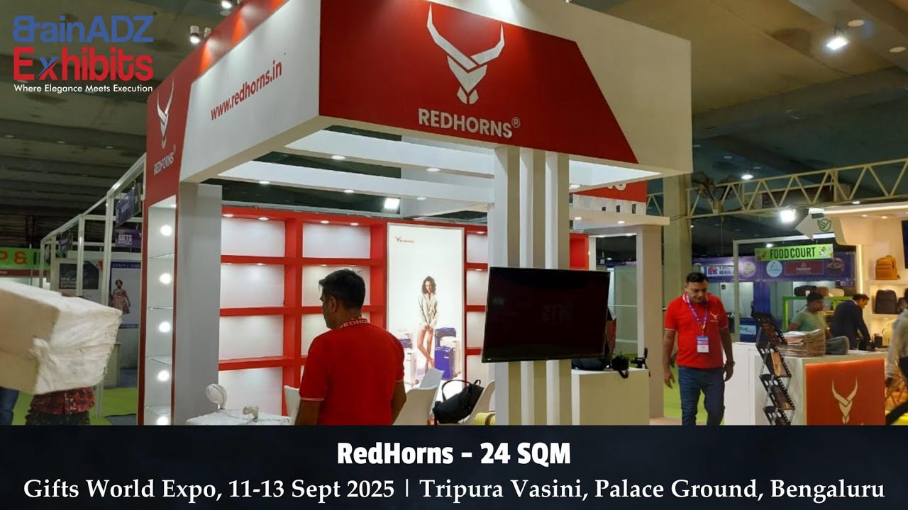 RedHorns at Gifts World Expo 2025 – Designed & Built by BrainADZ Exhibits