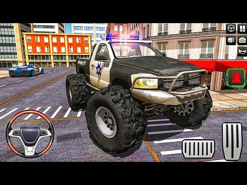 Police Monster Truck Stunts Driver 2021 - Police Car Driving Simulator - Car Game - Android Gameplay