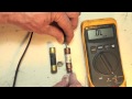 How to check the cartridge fuse used in HVAC with an ohmmeter.  Fuses part 5
