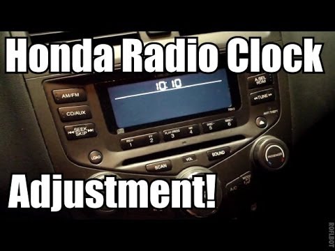 YouTube video about: How to set the clock on a honda accord?