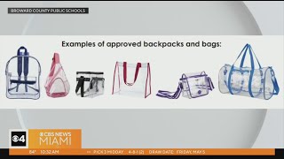 Broward public school students to only bring clear backpacks in the fall